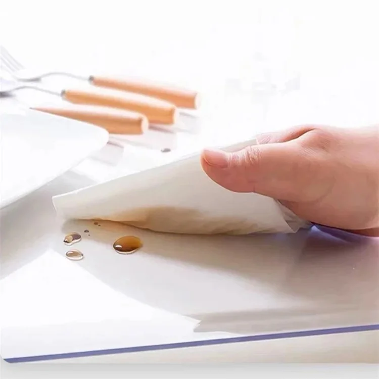 60x90cm 1.5mm Dicke PVC wasserdichte Schreibtischunterlage Transparenter Schreibtischschutz