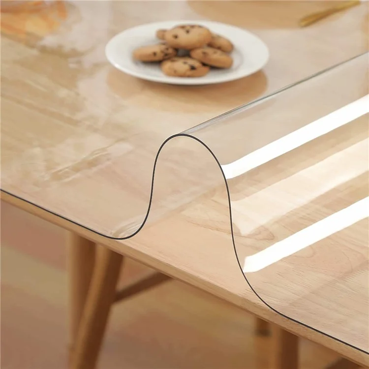 1MM Ultra-dünne Tischdecke Tischunterlage 40x100CM Klarer PVC-Schreibtischunterlage