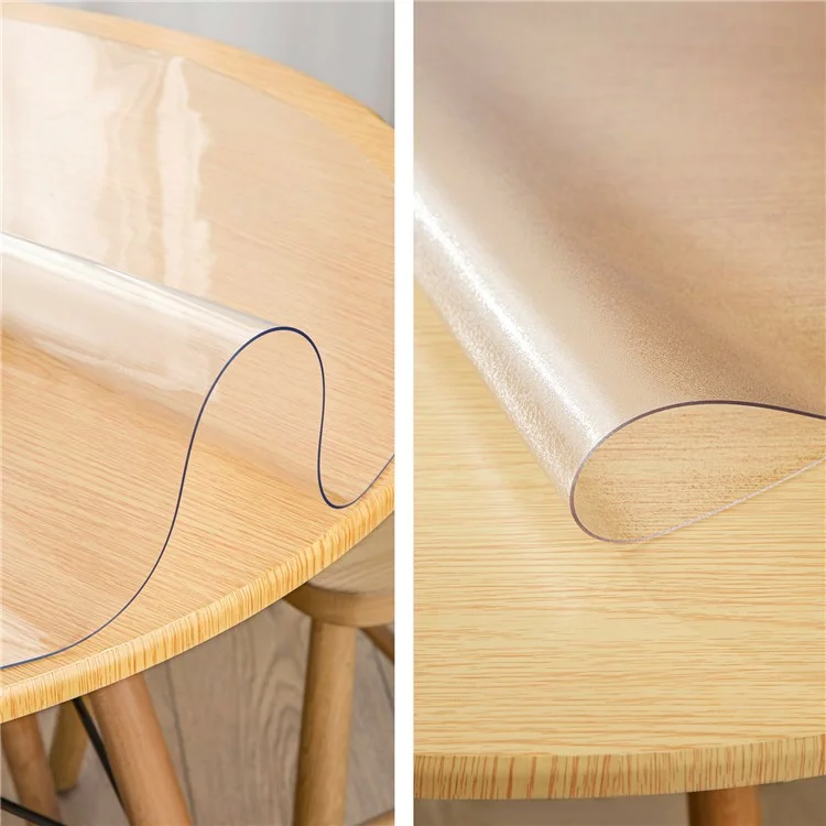1MM Ultra-dünne Tischdecke Tischunterlage 40x100CM Klarer PVC-Schreibtischunterlage