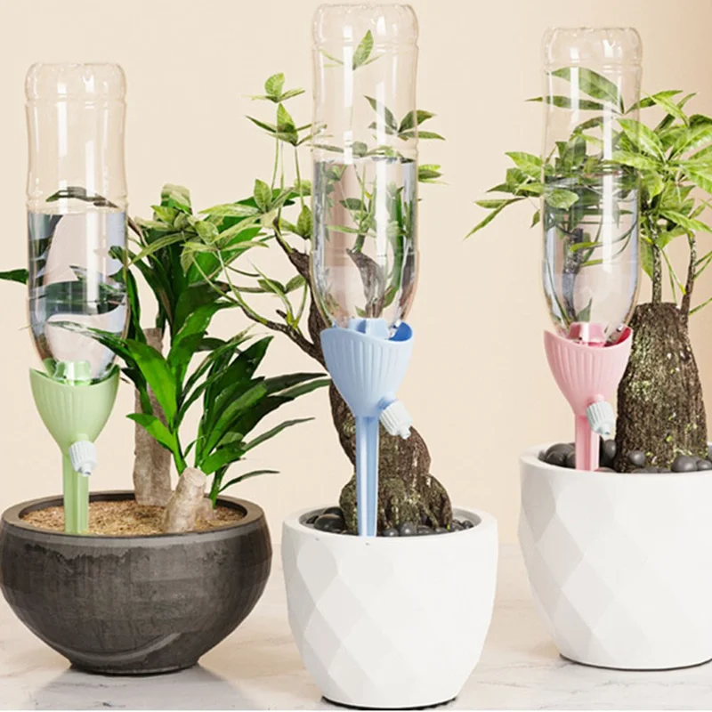 ZX-001 Lazy Self-Watering Device PP Automatic Plant Water Irrigation Tool - Pink