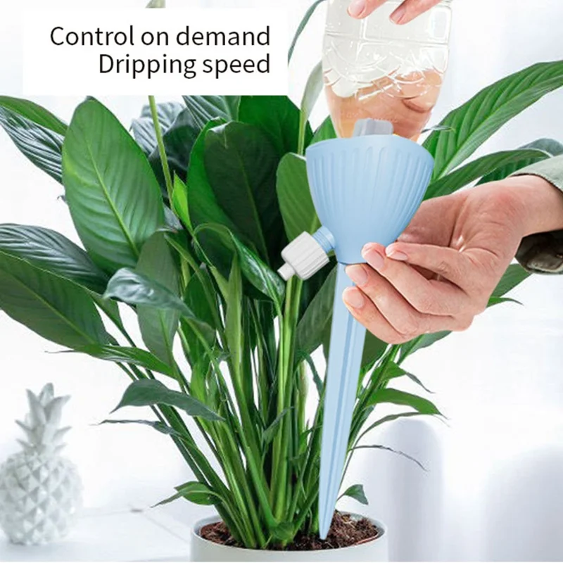 ZX-001 Lazy Self-Watering Device PP Automatic Plant Water Irrigation Tool - Pink