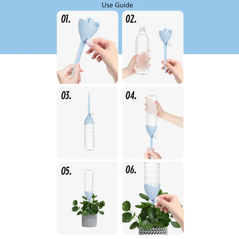 ZX-001 Lazy Self-Watering Device PP Automatic Plant Water Irrigation Tool - Pink