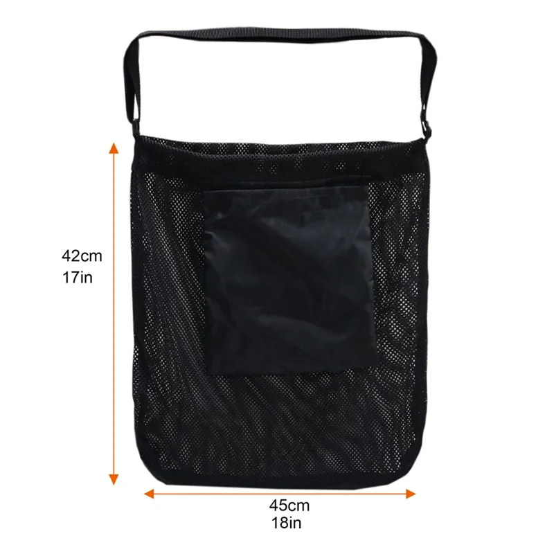 Sac de stockage en toile d'Oxford respirante en maille pour la cueillette de champignons en plein air de 45x42cm - Kaki