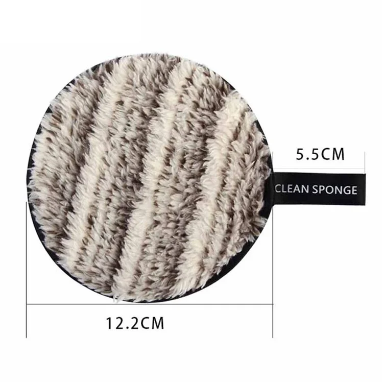 MAANGE MAG5701 Coussin démaquillant réutilisable à double face - Noir et blanc