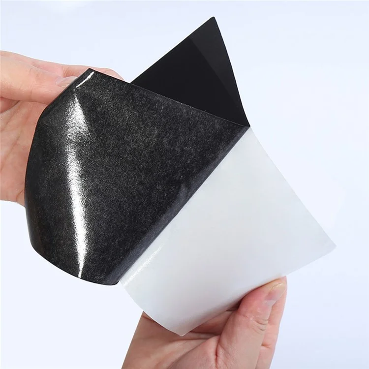 1 Peça de Remendo Autocolante Preto 20x10cm Cortável para Jaqueta de Penas, Tenda, Roupas, Bolsa