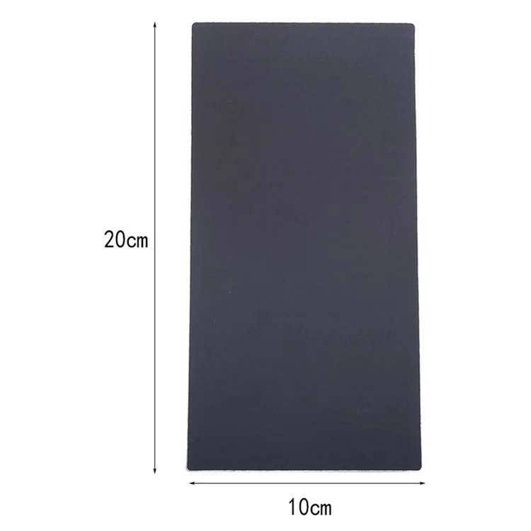 1 Peça de Remendo Autocolante Preto 20x10cm Cortável para Jaqueta de Penas, Tenda, Roupas, Bolsa