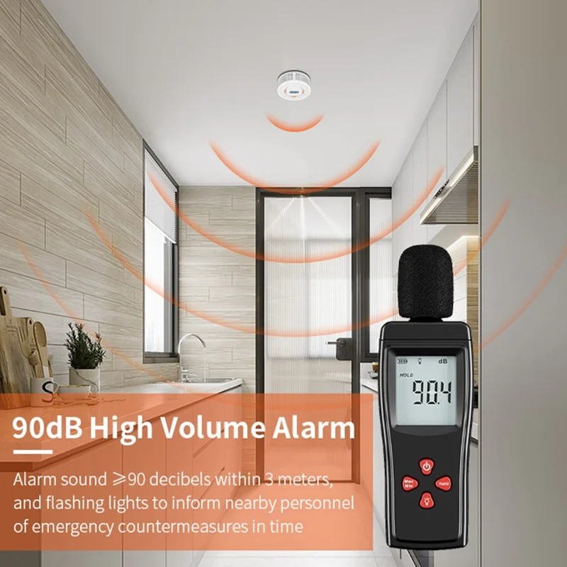 XY-S512COM Smoke Carbon Monoxide Detector Alarm CO Gas Monitor (Without Battery)