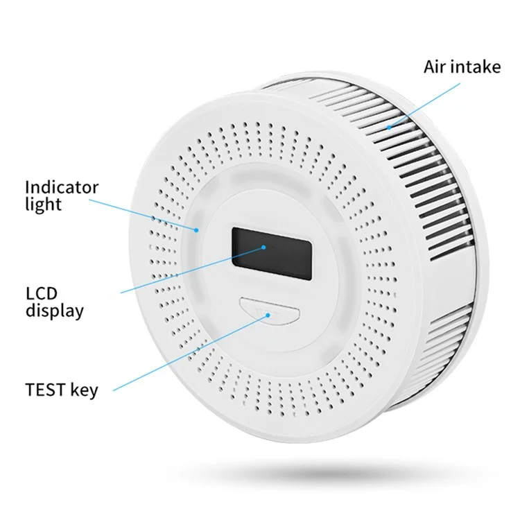 XY-S512COM Smoke Carbon Monoxide Detector Alarm CO Gas Monitor (Without Battery)
