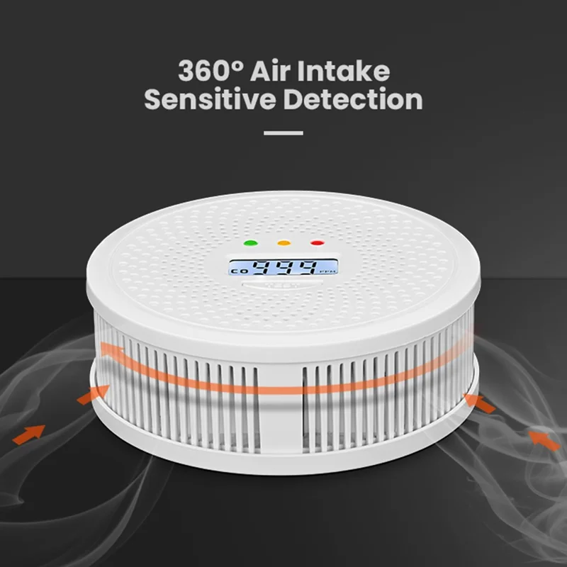 XY-C616 Carbon Monoxide Detector LCD Display CO Toxic Gas Detection Alarm