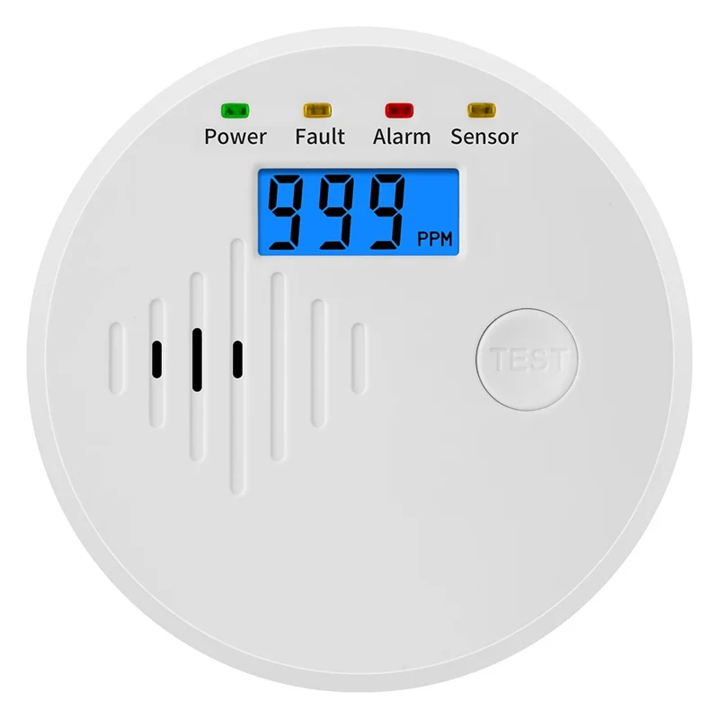 XY-C618 Carbon Monoxide Detector High Decibel Alert Sound CO Toxic Gas Detection Alarm