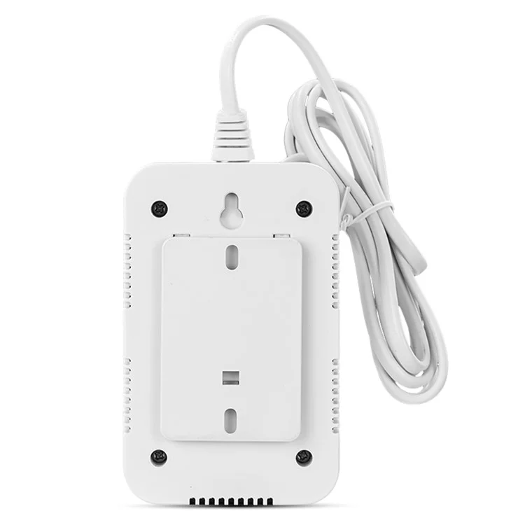 Detector de Gás Natural XY-G805 Alarme de Alto Volume Sensor de Vazamento de Combustível com Saída de Válvula Solenóide - Plugue da UE