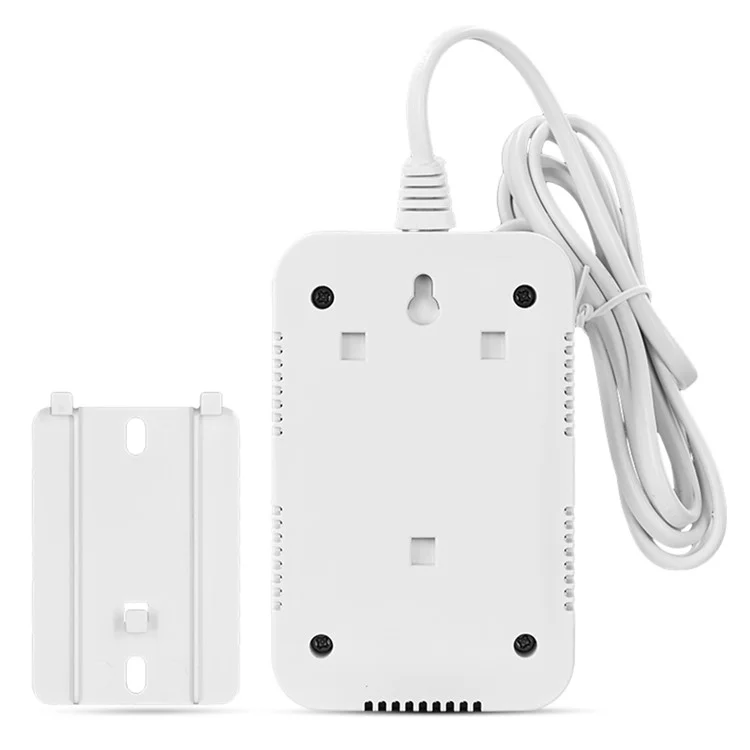 Detector de Gás Natural XY-G805 Alarme de Alto Volume Sensor de Vazamento de Combustível com Saída de Válvula Solenóide - Plugue da UE