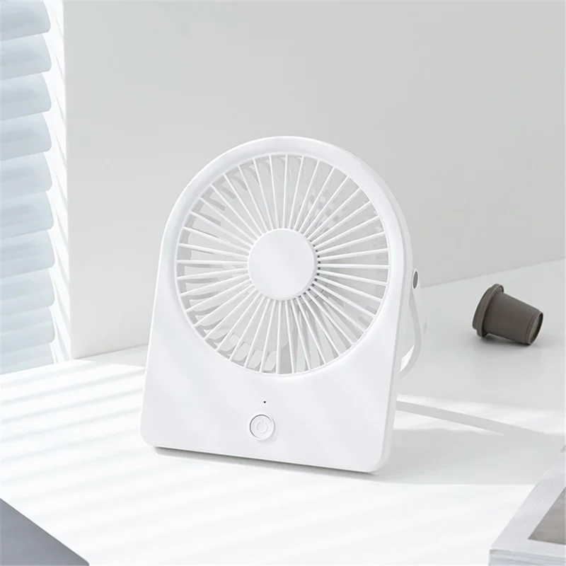 Mini skrivebordsventilator med væghæng, ekstra tynd køleventilator til sommeren - mørkeblå