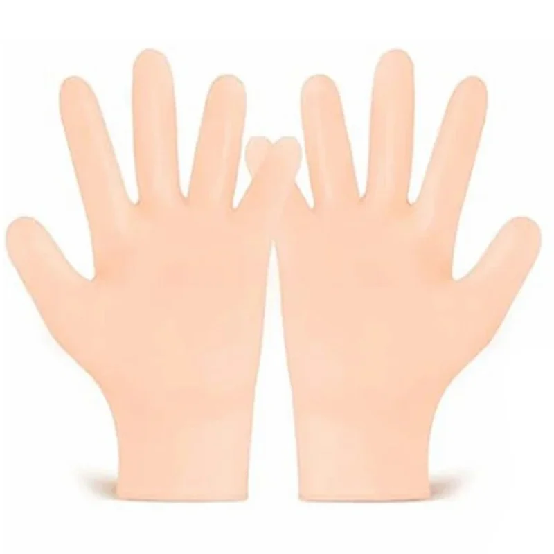 1 Pair Silicone Moisturizing Gloves Hand Spa Hydrating Gloves Skincare Tool - Skin Color