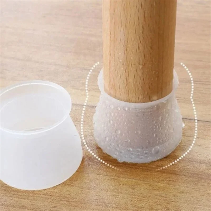 20Pcs 3-4cm Furniture Round Feet Covers Silicone Table Chair Leg Caps Floor Protector