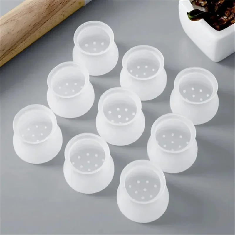 20Pcs 3-4cm Furniture Round Feet Covers Silicone Table Chair Leg Caps Floor Protector