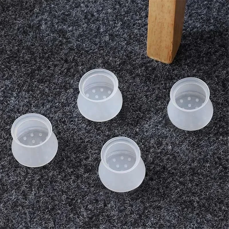 20Pcs 3-4cm Furniture Round Feet Covers Silicone Table Chair Leg Caps Floor Protector