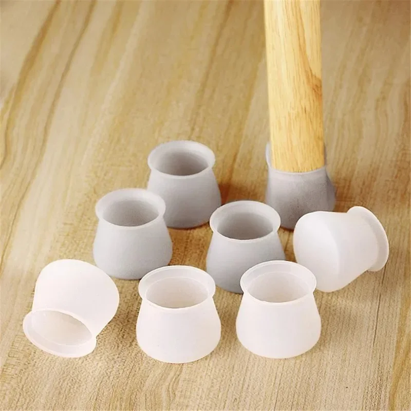 20Pcs 3-4cm Furniture Round Feet Covers Silicone Table Chair Leg Caps Floor Protector
