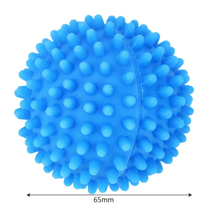 2Pcs 6.5cm Washing Machine Delinting Ball Reusable PVC Laundry Cleaning Balls - Blue