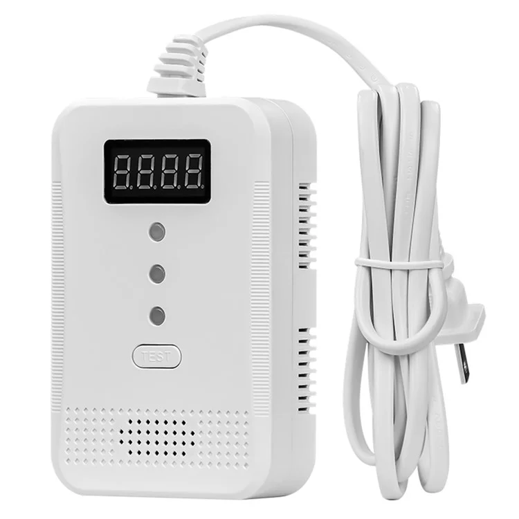 XY-G910COM Brennbares Gas Kohlenmonoxid-Detektor CH4 CO Giftgas-Detektionsalarm - EU-Stecker