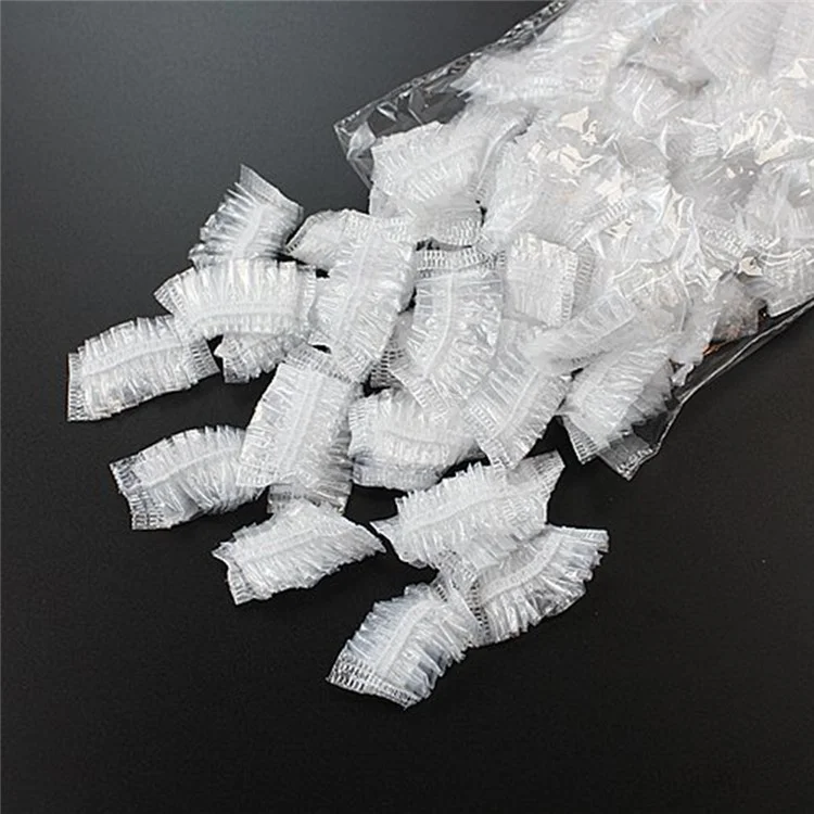 100PCS HDPE Disposable Ear Covers Salon Hair Dye Ear Caps Earmuffs Earflaps