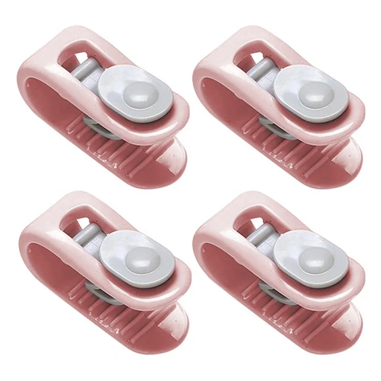 4 Pçs Clipes de Acolchoado Grampos de Cobertor Fasteners Cobertura de Edredão Plástico Fivelas de Cobertura de Acolchoado - Rosa