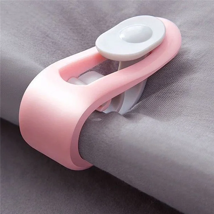 4 Pçs Clipes de Acolchoado Grampos de Cobertor Fasteners Cobertura de Edredão Plástico Fivelas de Cobertura de Acolchoado - Rosa