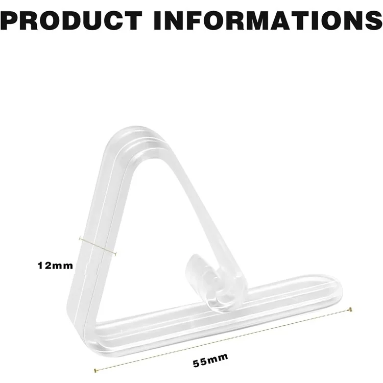 12Pcs 5.5x4.4x1.2cm Tablecloth Clips Windproof Table Cover Holder Clamps Anti-Slip Fixing Clip - White