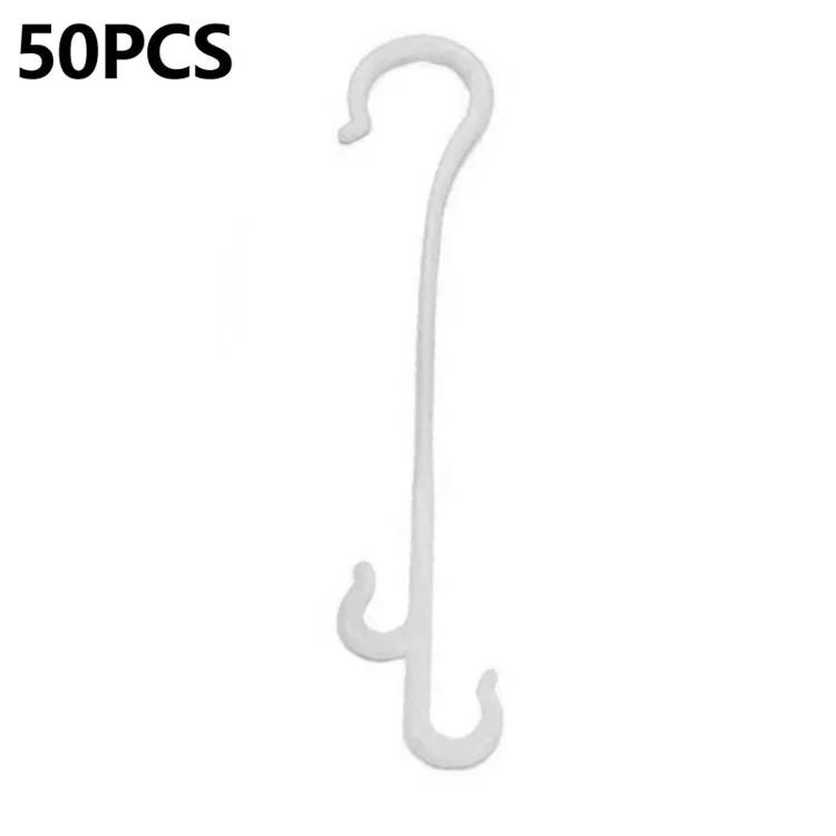 50 pièces de 16 cm Supports de plantes potagères de jardin en forme de J Crochet à oreille de fruit Attache-câble de vigne