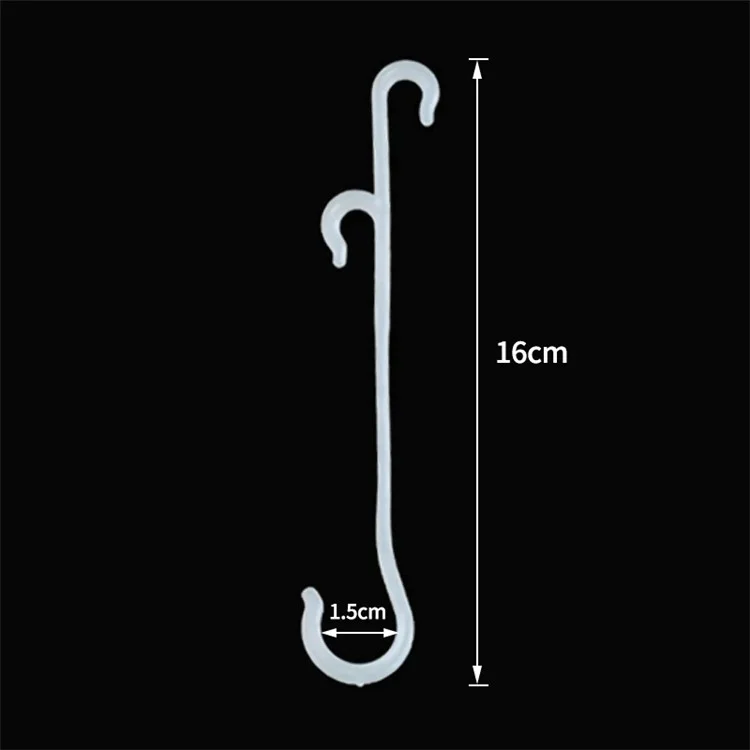 50 pièces de 16 cm Supports de plantes potagères de jardin en forme de J Crochet à oreille de fruit Attache-câble de vigne