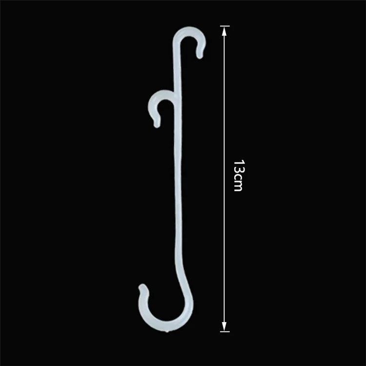 50 pezzi da 13 cm Supporto per piante da orto Garden Vegetable Vine J a forma di gancio Clip di fissaggio per frutti