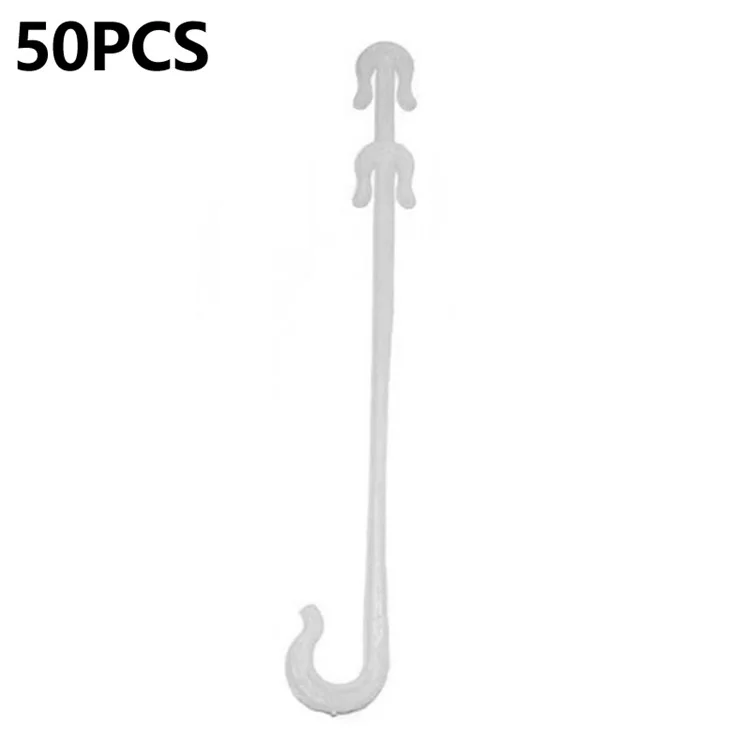 50 Crochets en J de 9,5 cm pour fruits et légumes Supports de plantes Clips de fixation de vigne 
