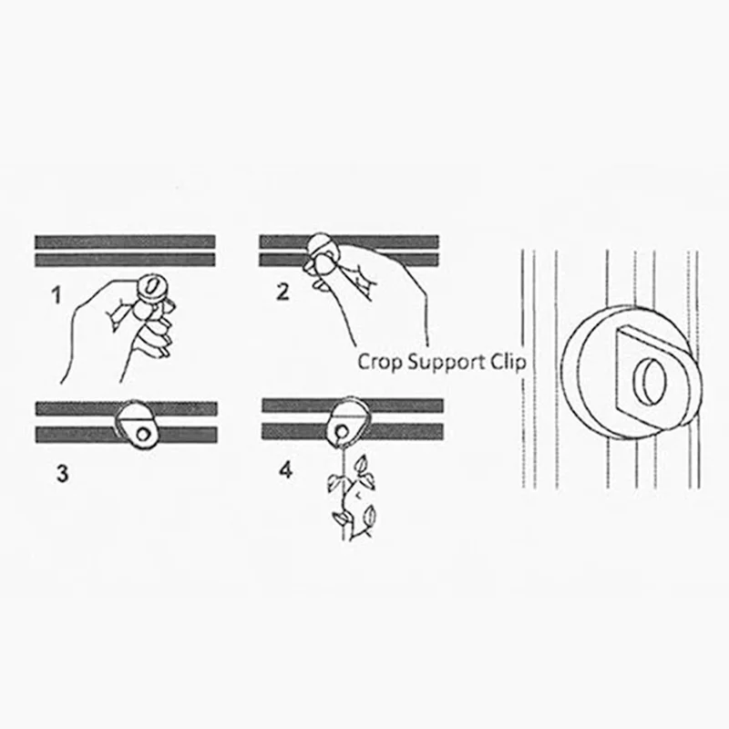 20PCS Plastic Greenhouse Hooks Plant Flower Hangers Clips for Hanging Pots