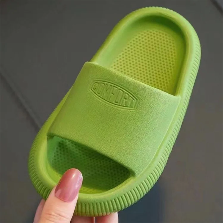 1 Paire de Pantoufles d'été pour Enfants, Antidérapantes en PVC pour Garçons et Filles - Vert / 24-25