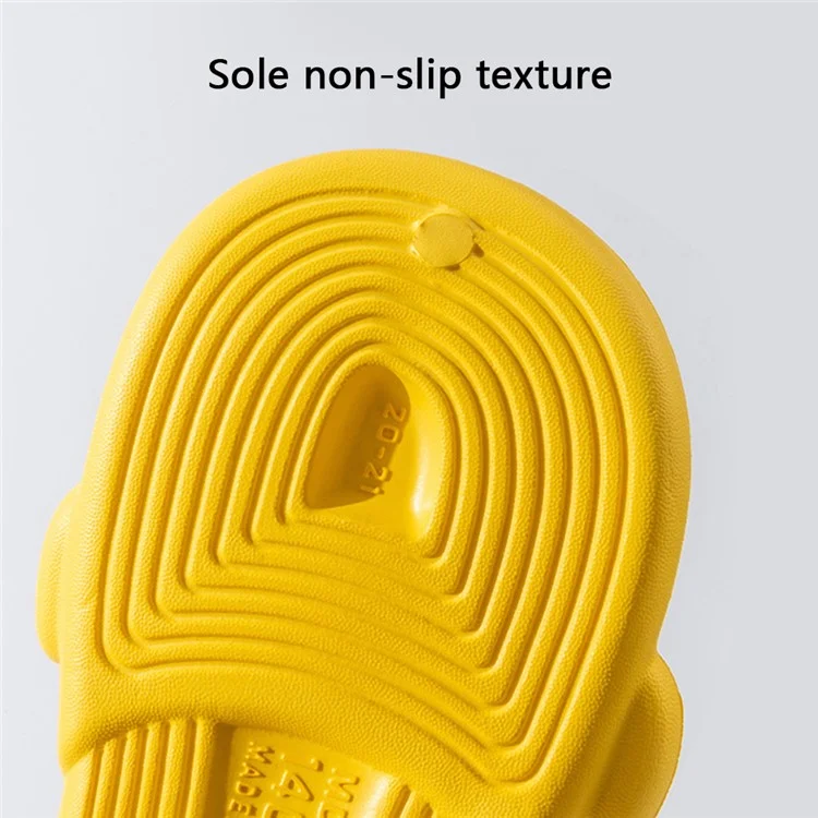 1 paire de chaussures de jardin pour tout-petits garçons et filles - Chaussures d'été mignonnes avec motif avion - Sandales EVA - Jaune / Taille : 20-21
