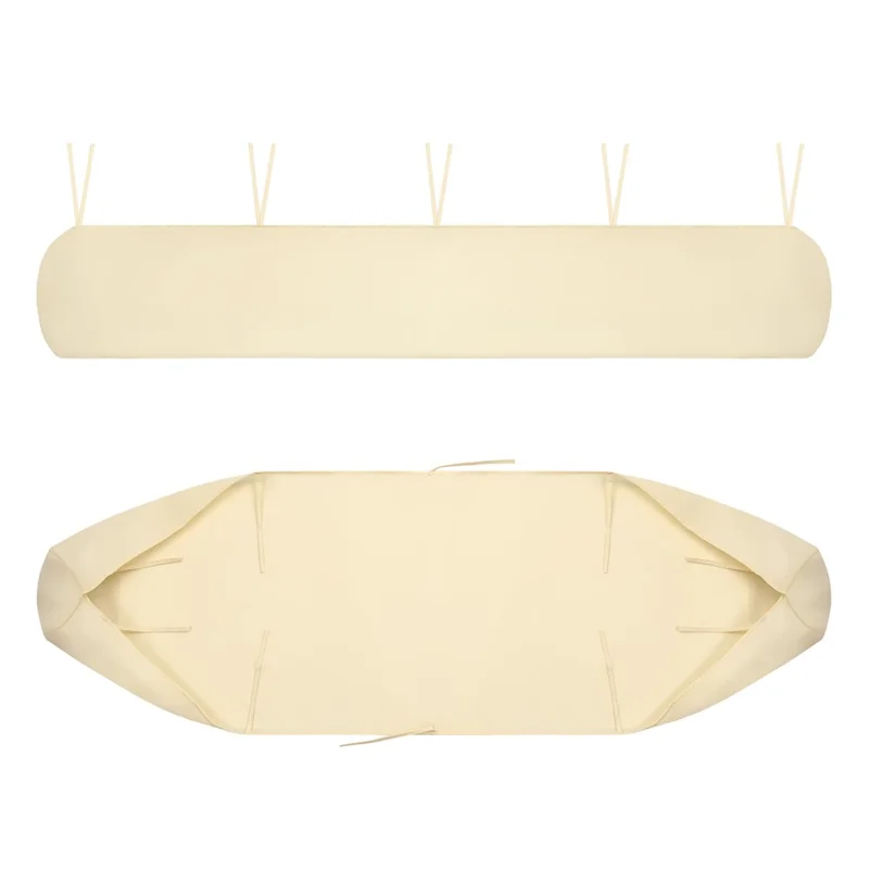 2m 420D Oxford Cloth Outdoor Patio Awning Protective Cover Retractable Rain Canopy Roller Blind Cover - Beige