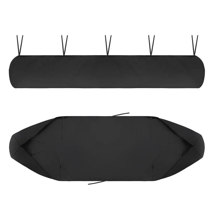 Capa de Proteção de Lona Oxford Impermeável para Toldo de Pátio - Preta, 4,5m