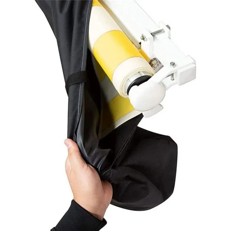 Capa de Proteção de Lona Oxford Impermeável para Toldo de Pátio - Preta, 4,5m