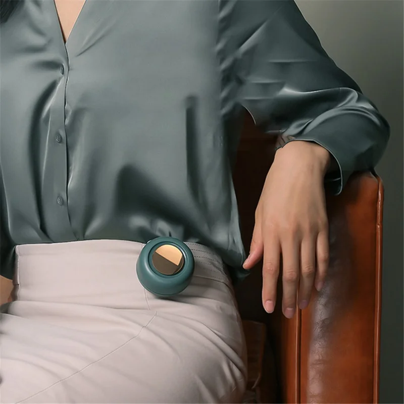 MF019 Portable USB Charging No Leaf Mini Cooling Fan Summer Desktop Quiet Fan Cooler with Back Clip - Beige