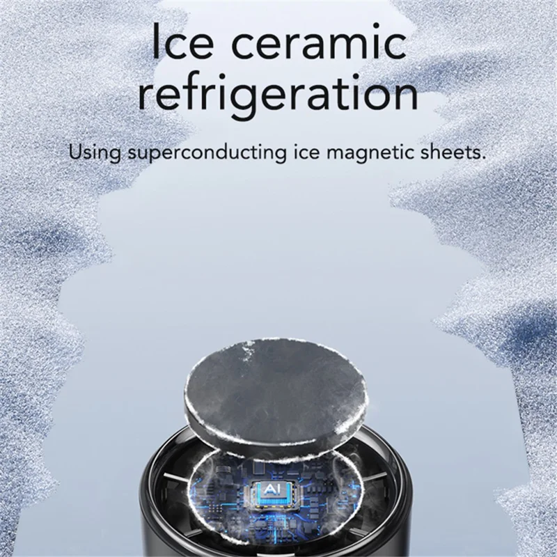 F83 High Speed Turbo Handheld Fan Summer Cooling Desktop Fan - Grey