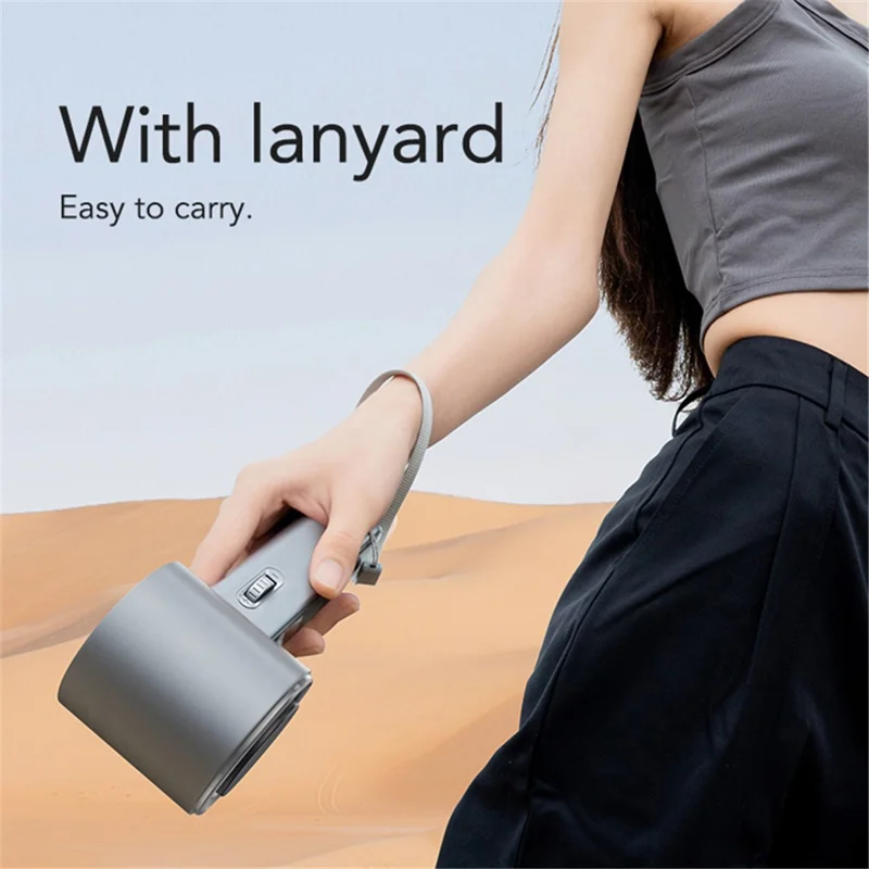 F83 High Speed Turbo Handheld Fan Summer Cooling Desktop Fan - Grey