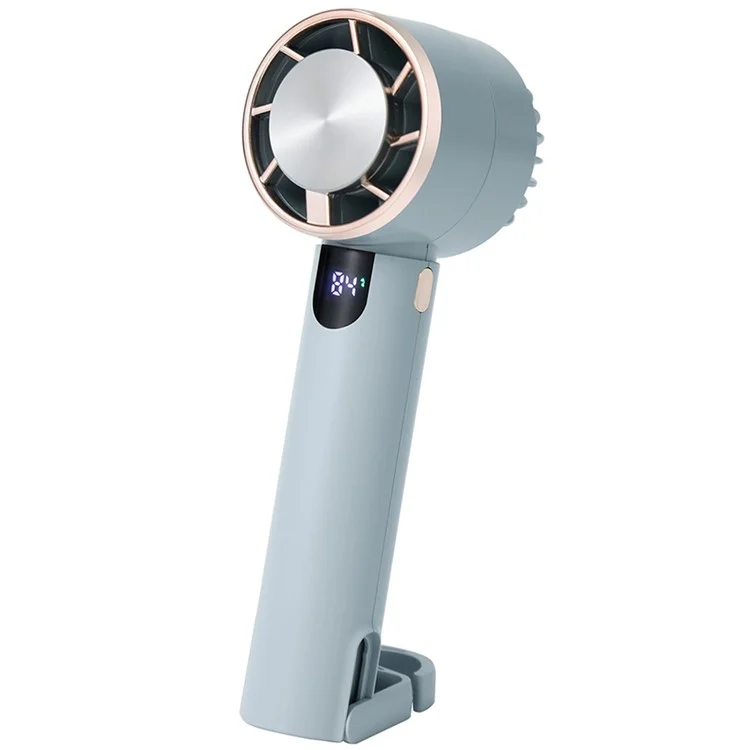U26 Handheld Desk Mini Fan Strong Airflow Cooling Fan Rechargeable Summer Cooler - Blue