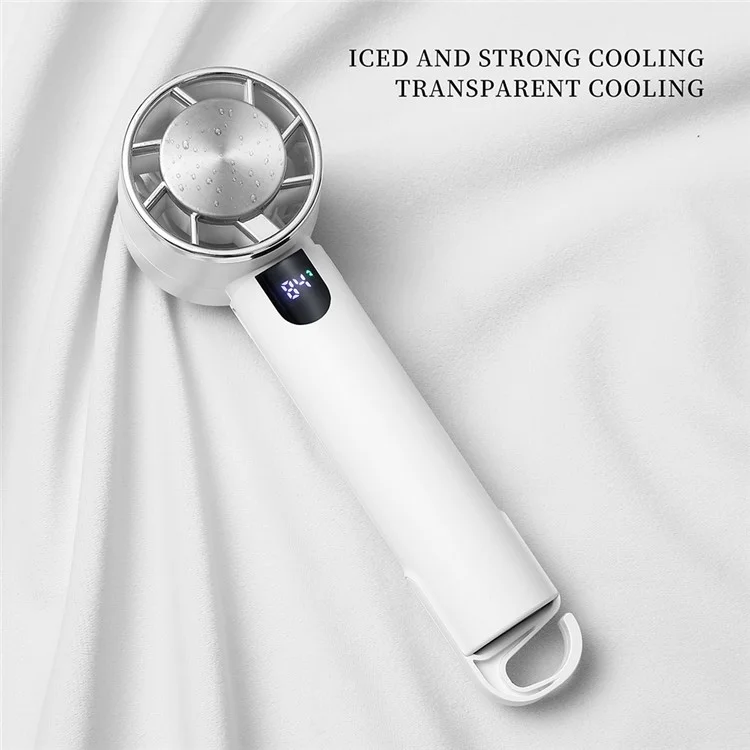 U26 Handheld Desk Mini Fan Strong Airflow Cooling Fan Rechargeable Summer Cooler - Pink