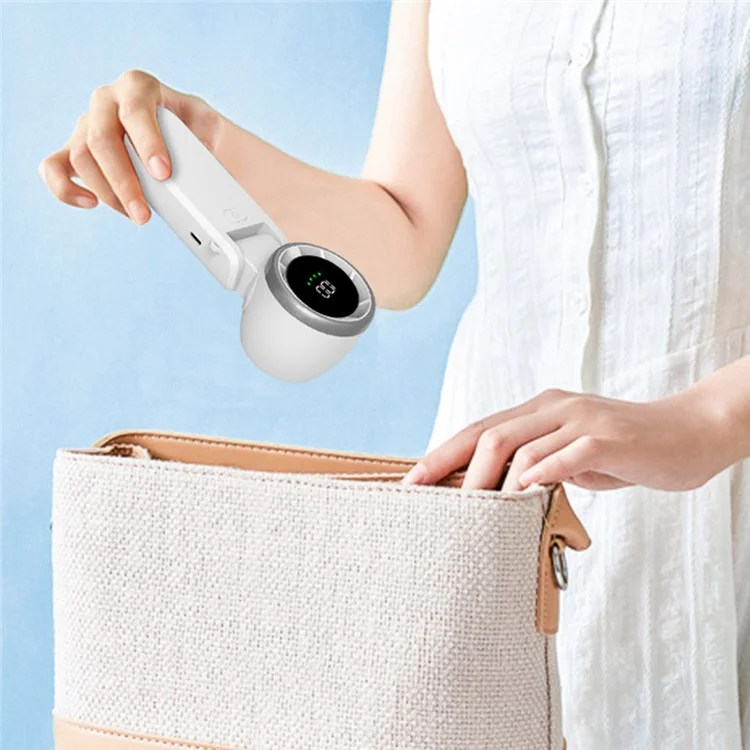 A9 Foldable Mini Fan 100-Speed Adjustable Portable Handheld USB Rechargeable Cooling Fan - Black