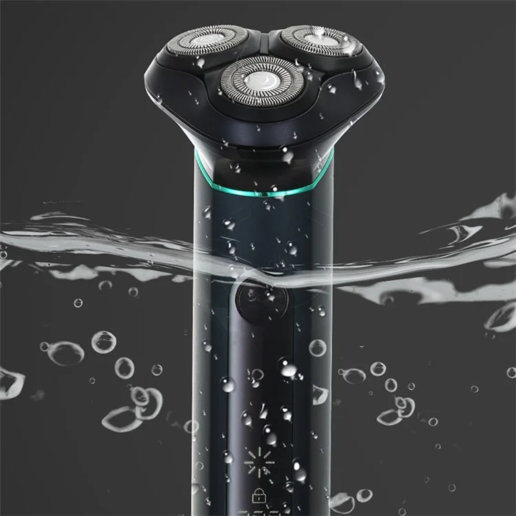 Rasoir électrique intelligent rechargeable par USB VGR V-310 à trois têtes avec affichage numérique LCD