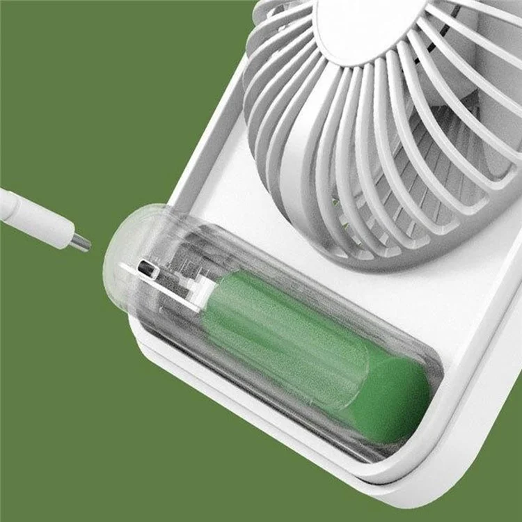 Ventilateur de bureau ultra fin Affichage numérique 5 vitesses Ventilateur de refroidissement réglable avec support pliable - Noir