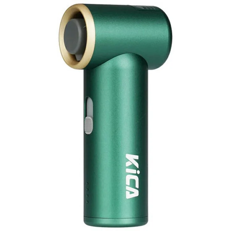 KICA Mini Ventilatore a turbina portatile ad alta velocità Soffiatore ricaricabile multifunzione per rimozione polvere - Verde