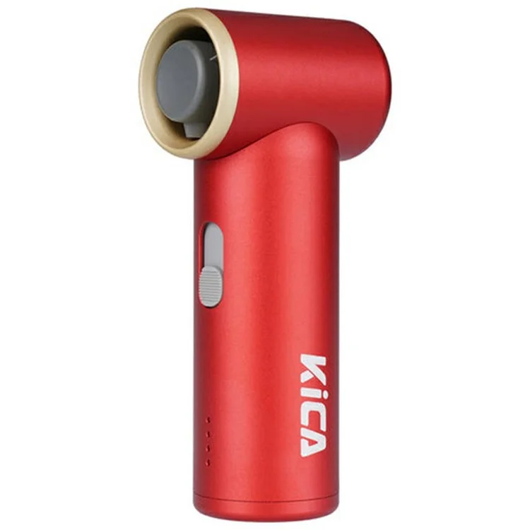 KICA Jet Fan Mini Ventilateur de poche Turbine Haute Vitesse Souffleur Antipoussière Rechargeable Multifonctionnel - Rouge