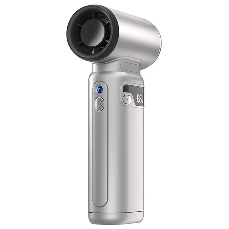 K802 Ventilateur portable à turbine haute vitesse de 130 000 tr/min à 100 vitesses, sans fil et portable pour l'extérieur - Blanc