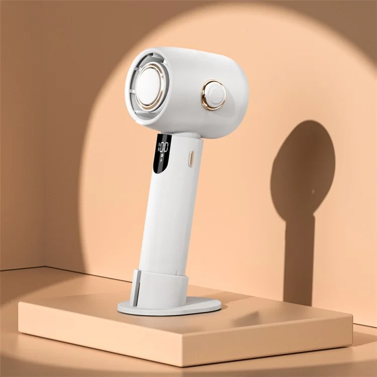 Ventilateur portable USB-C N28 Turbine avec charge silencieuse (Batterie intégrée de 1200 mAh) - Blanc